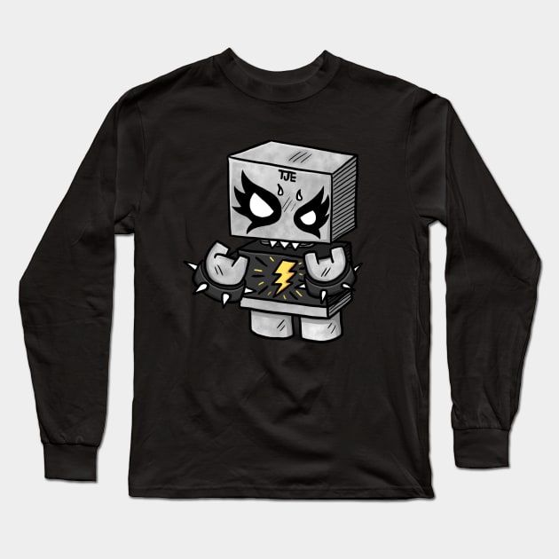 Death Metal Bot Long Sleeve T-Shirt by thejellyempire